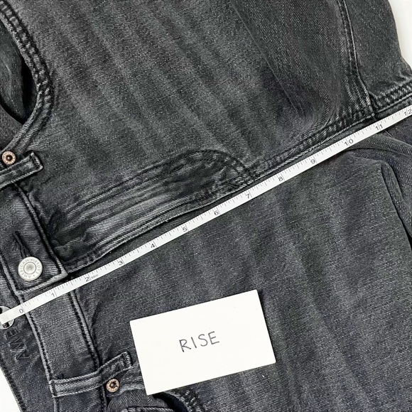 American Eagle 90s Bootcut Jeans 12 black distressed high rise boot cut ripped - Picture 12 of 14